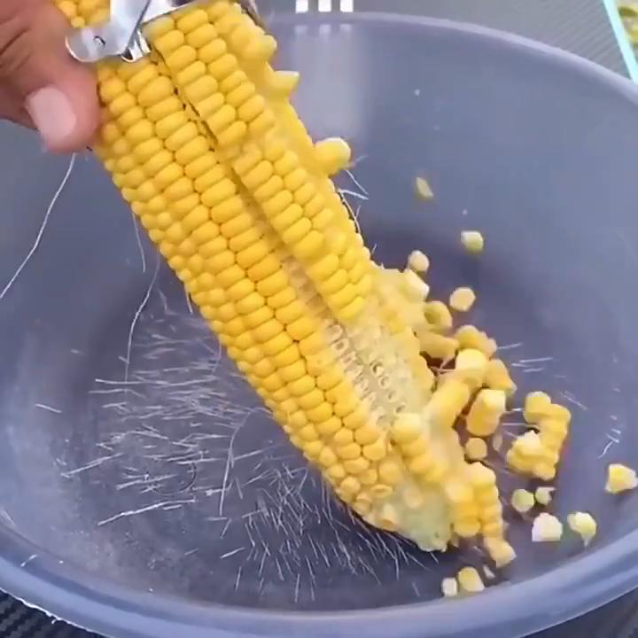 Nerezový zoubkovaný loupák na kukuřici Škrabka na kukuřici Hoblík Mlátička Stahovač Kráječ Meloun Ovoce Loupák Kuchyňský gadget Nástroj