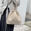 Drawstring Shoulder Bag Women's Handbag Lightweight Water-Repellent Nylon Tote Bag