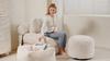 Sitzsäcke Hocker für Erwachsene Sitzsack Fußstütze Schaumstoffgefüllter Hocker von BeanBag Fußhocker von Faul Sofa für Schlafzimmer, Wohnzimmer, Wohnung