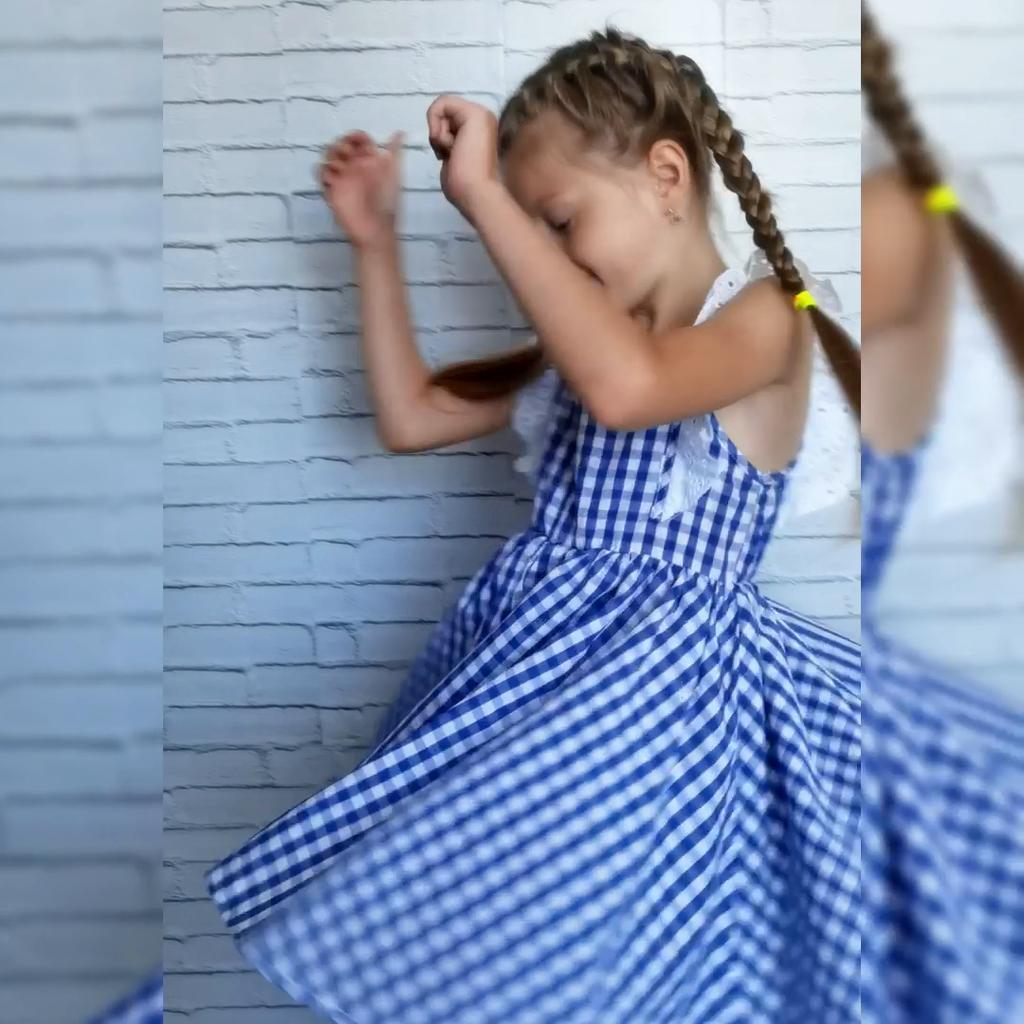Stampa Abiti Maniche Vestiti Del Bambino Vestito A Righe Manica Corta