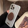 Simple Stripe Style Sticky Stand Phone Case Compatible and Fits iPhone 16 15 14 13/12promax