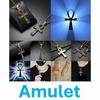 Amulet Talisman Vintage Necklaces Ancient Egyptian Ankh Cross Men Women Stainless Steel Eternity Life Charm Pendant Unisex Jewelry