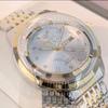 OLEVS Orologio da uomo classico, alla moda, da lavoro, impermeabile, in acciaio inossidabile, con doppio calendario, al quarzo, di marca di lusso.