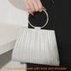 Damen PU Clutch Tasche mit gefaltetem Design für Abendpartys und den täglichen Gebrauch
