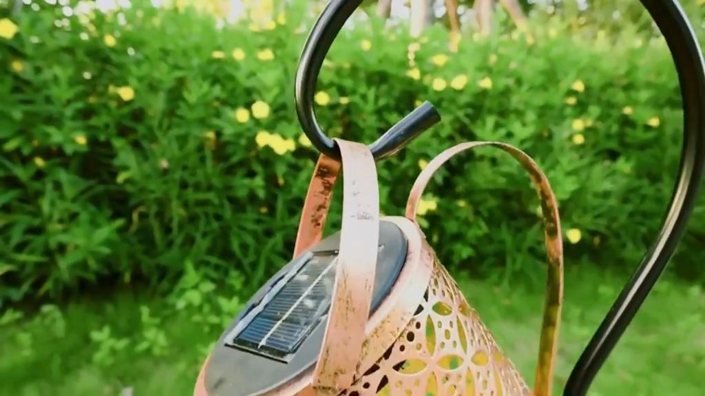 1500MAH Solar Garden Lawn Lights Outdoor Decorative Kettle Art Lamp Metal Iron Waterproof IP65 with Installed Light String Watering Can