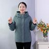 Middle Age Women's Down Coats Winter Vintage Parkas Hooded Plus Size Elegant Loose Thick Warm Down Jackets Woman Outerwears
