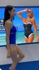 Costume da bagno intero da donna tinta unita stile europeo e americano, Costume da bagno bikini sportivo ad asciugatura rapida