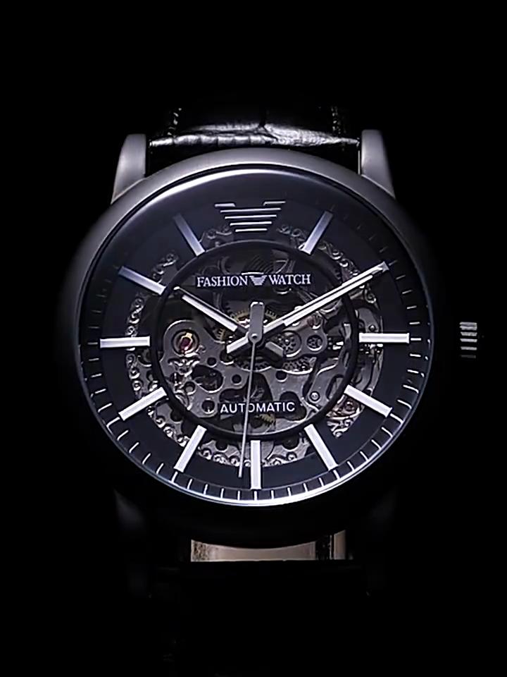 ABORNI Men's Watches Automatic Mechanical Watches Fashion Skeleton Wristwatch Luminous Waterproof Men's Watches