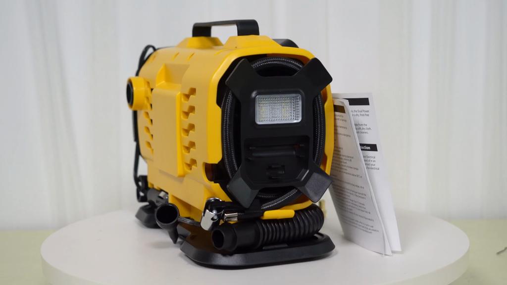 EAFC EU Plug Portable High Power Dual Power Air Compressors 110V-230V AC/DC Air Car Compressors Inflators Tire Inflators
