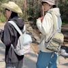 Student Small Bag Women's Lightweight Backpack Men Color Block Sports Travel Backpack