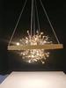 Gold Stainless Steel Ceiling Chandelier Dining Room Copper Round Ring Pendant Lights for Bedroom Cloth Store Coffee