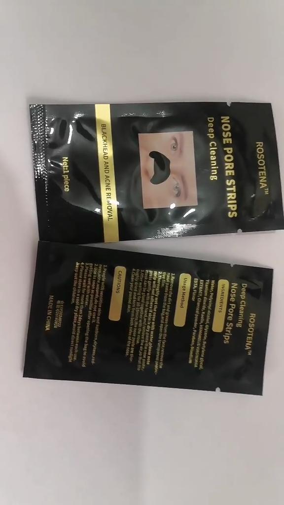 ROSOTENA proužky na černé tečky Hloubkově čistící proužky na odstraňování černých teček pro domácí kosmetický salon