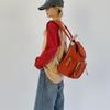 Student's Large Capacity Schoolbag Men's Color Contrast Backpack