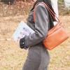 Zency Handbag For Women Genuine Leather Small Crossbody Multiple Compartments
