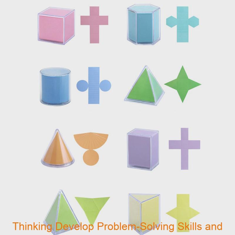 3d Geometry Math Model Kit For Middle School Cube And Rectangular Prism Unfolded Diagrams