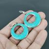 Sleeping Turquoise 925 Sterling Silver Earrings Tibetan Silver Earrings Handmade Earrings Tibetan Jewelry Tribal Ethnic Nepali Pendant Gifts For Mom