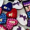 Cute Cartoon Teddy Bear Plush Toy Wholesale Wedding Decoration Wedding Gift Hanging Pendant Characters)