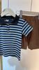 Sommer jungen mit der gleichen kleidung set gestreiften kurzarm Polo-shirt baby der coole set kinder casual T-shirt shorts 2-stück casual kinder kleidung