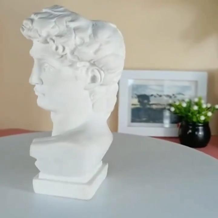 1pc, Greek Avatar Vase - Beautiful Three-Dimensional Resin Flower Pot Decoration for Enhancing Home Decor, for Living Room, Bedroom, or Office