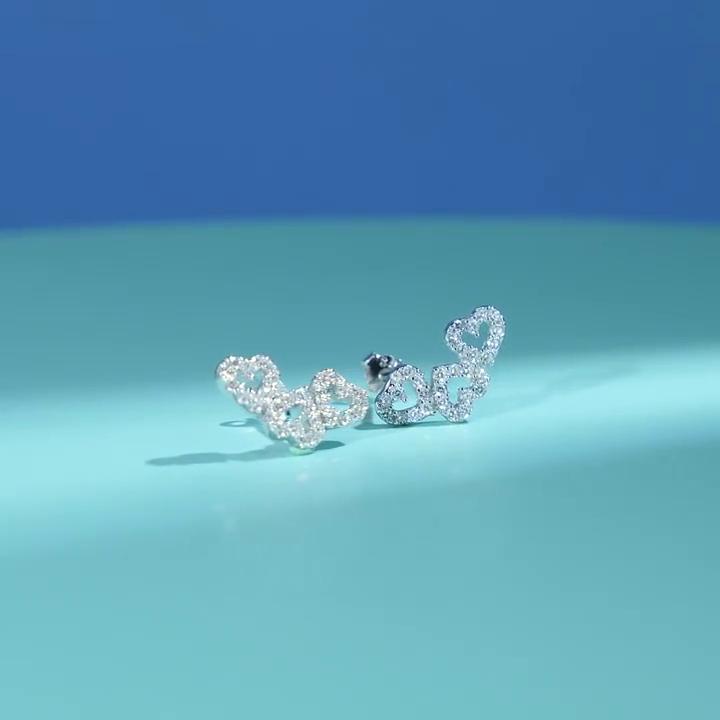 Tancise 925 Sterling Silber Zirkon Ohrringe Tropfen Ohrringe für Frauen Hochzeit Party Geschenke