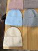 New Style Simple Dandy Winter Hat G Letter Decor Rabbit Fur Beanie Elegant Winter Hats For Women Candy Colors Warm Knit Hats