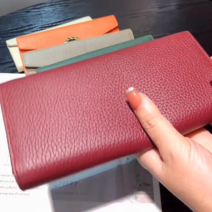 2024 Genuine Leather Women Wallets Brand Design Dionysus Long Purse Excellent First Layer Cowhide Evening Clutch Bags For Ladies