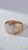 Anelli Kinel In Oro Rosa Con Fiore Color Argento