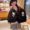 Cute Corduroy Backpack for Women School Bag Lightweight Daily Use Bookbag