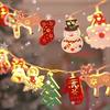 Christmas Deer Snowflake Led String Lights Battery Powered Fairy Lights Xmas Tree Ornament Decoration 2025 Navidad Gift New Year