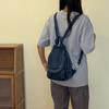 Vintage Denim Bag Multi-functional Chest Bag Women Backpack