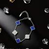 High-end Four-leaf Clover Bracelet Titanium Steel Colorfast Women's Bangle