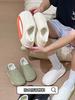 Waterproof Cotton Slippers for Men, Anti Slip In Winter, Home with Plush Cotton Shoes, Warm Bags, Thick Soled Cotton Slippers for Women