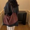 Tote Bag Large Capacity Suede Pillow Bag Women's Shoulder Crossbody Bag