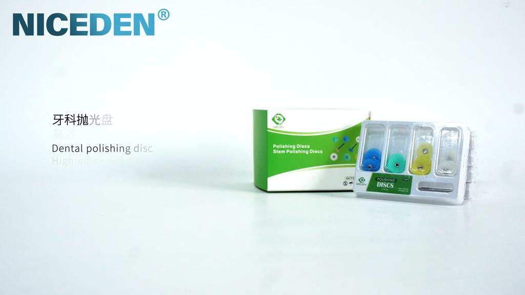 NICEDEN 40Pcs/box Dental Polishing Discs Dental Composite Polishing Disc Gross Reduction Contouring Mandrel Stripes Set