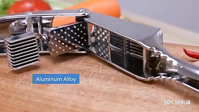 Garlic Press and Slicer 2 In 1,Effortlessly Crush, Slice, and Mince Garlic,with This Versatile Kitchen Tool - Perfect for Home Cooks and Chefs Alike