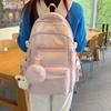 Women's Backpack Campus Large Capacity Backpack Student Schoolbag with Coin Purse