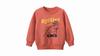 Baby and Toddler Boys' Fleece Sweatshirt Boys Cartoon Dinosaur No Cap Crew-Neck Sweatshirt Long Sleeve Pullover Shirt