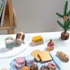 Wooden Kids Play Kitchen With Breakfast Food And Milk For Role Play And Cognitive Skills