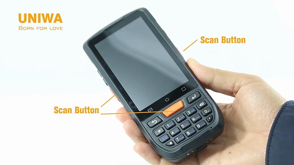 4 Inch Screen IP67 Waterproof Rugged Handheld PDA 1D/2D QR Barcode Scanner
