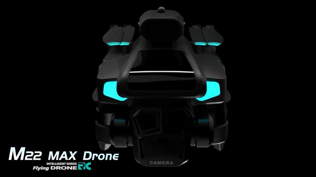 New M22 MAX Drone 4K Screen RC Professional HD Dual Camera Brushless Obstacle Avoidance Aerial Photography Foldable Quadcopter Toy Gift