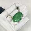 Colier Frumos cu Piatră Prețioasă Smarald Lucrat Manual din Argint Sterling 925 Electroformat, Smarald Argint Pentru Soție Pandantiv Unisex Cadouri de Logodnă