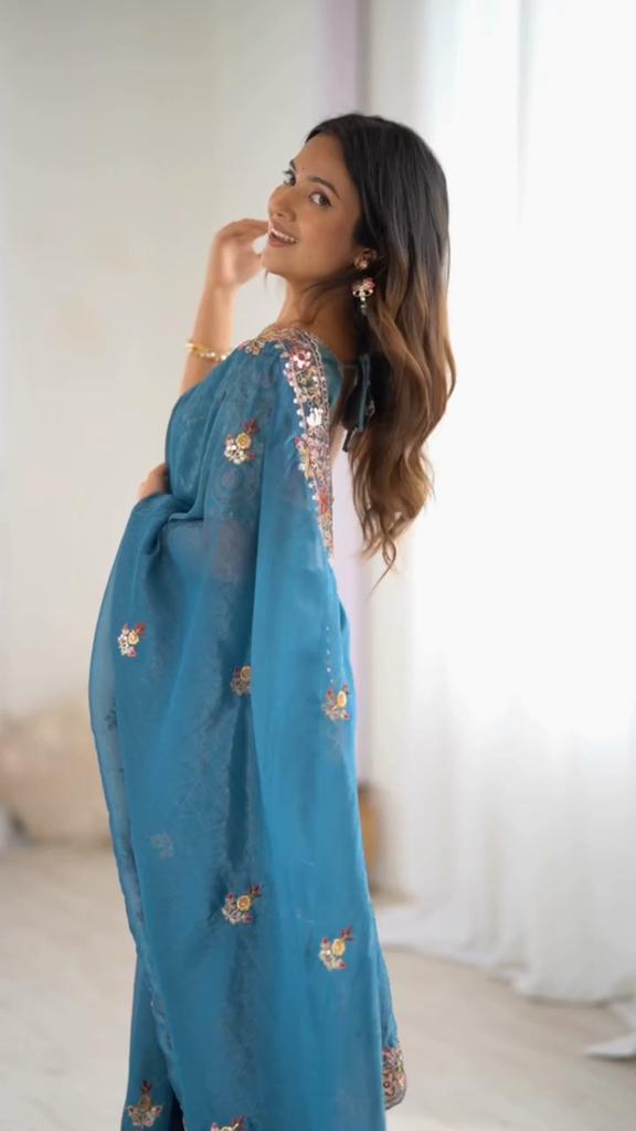 Branded Party Wear Saree Gift for Women