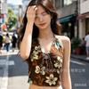 2Pcs/Set Fashion Summer Y2k Beach Bikini Harajuku Punk Women Swimsuit Casual Vintage Beachwear Beach
