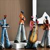 Creative Band Art Ornaments Music Figures Living Room Bookshelf TV Cabinet Wine Cooler Light Luxury Decorations Furnishings
