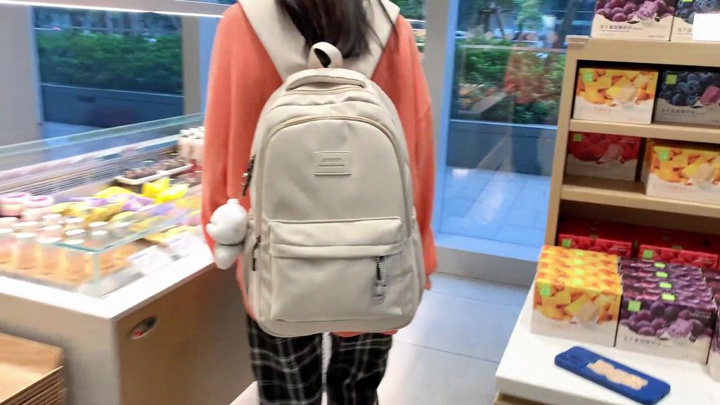 Skolesekk jente ryggsekk Stor kapasitet ryggsekk Student