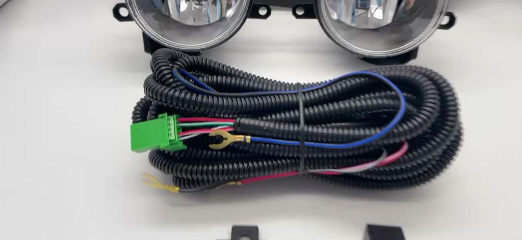 1 set Fog Lights Headlight For Toyota YARIS ATIV 2018 2019 2020 Fog lights Car Fog Lamp Kit With Harness Bulb Switch