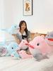 Adorable Dolphin Plush Pillow With Rabbit Fur Material For Home And Bedroom Decor