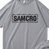Sons of Anarchy SAMCRO Doppelseitiges Drucken T-shirt Männer Frauen Mode Hip Hop Rock Tees Kurzarm Sommer Baumwolle T Shirts tops