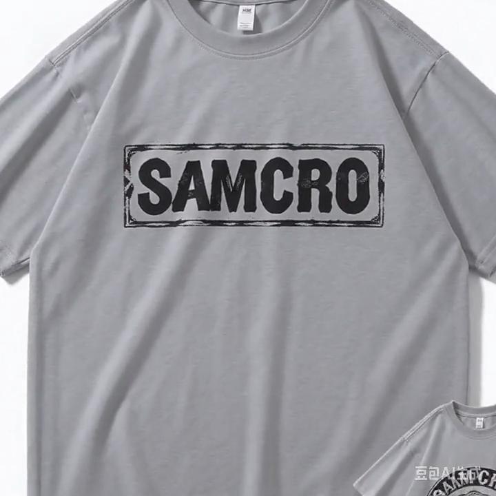 Sons of Anarchy SAMCRO Doppelseitiges Drucken T-shirt Männer Frauen Mode Hip Hop Rock Tees Kurzarm Sommer Baumwolle T Shirts tops