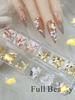 10pcs/Pack French Metal Butterfly Diamond Nail Art DIY Stone Decorations Colorful Glitter DIY Nail Art Metal
